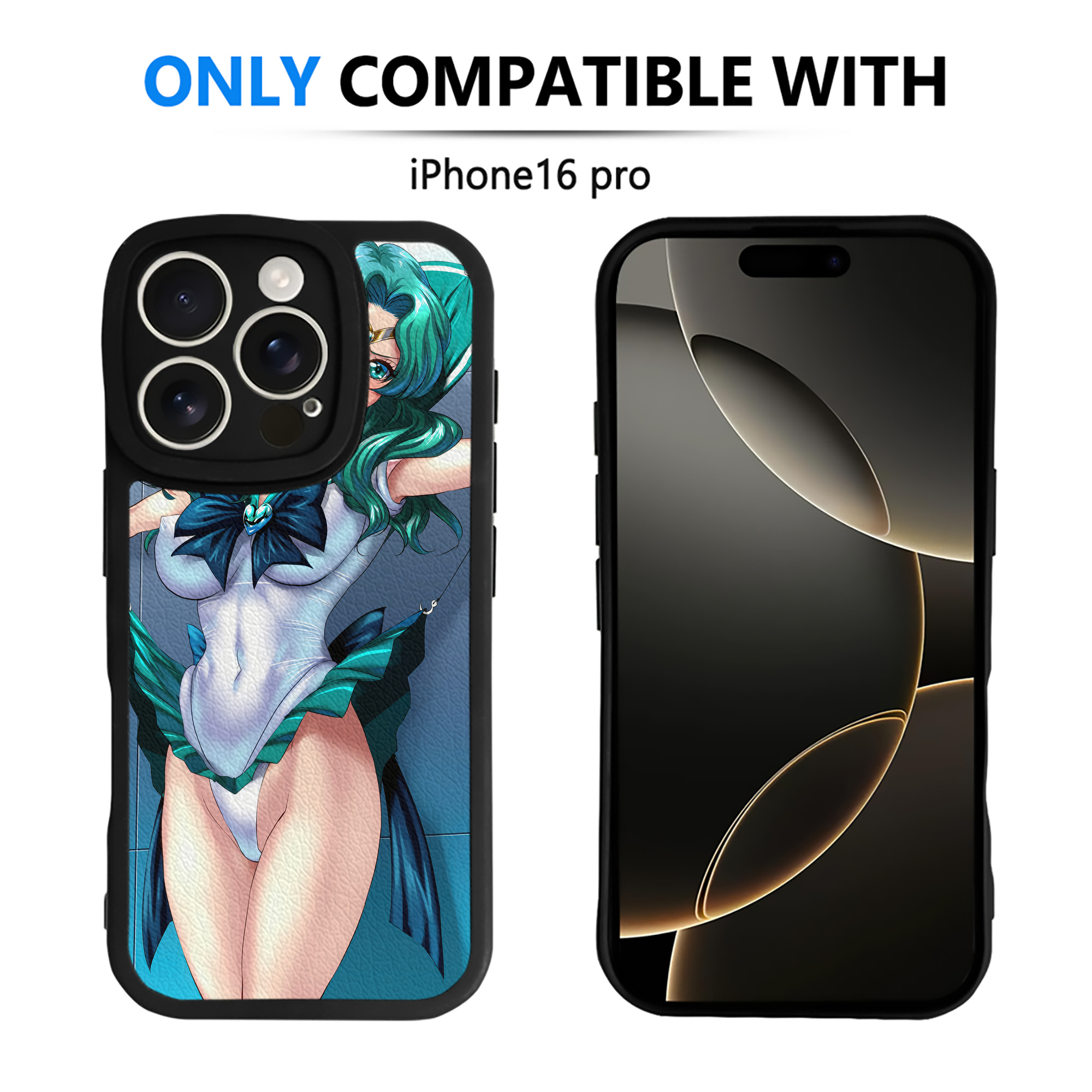 （画像用） 美少女戦士セーラームーン Sailor Moon 【iPhone 16シリーズ対応】シリコンスマホケース（レザー調） 材質：シリコン